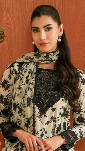 9-D | UNSTITCHED 3PC LINEN