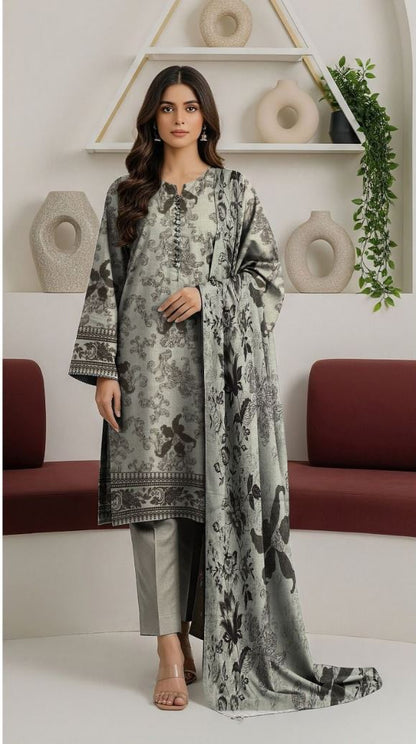 K-4 | UNSTITCHED 3PC KHADDAR