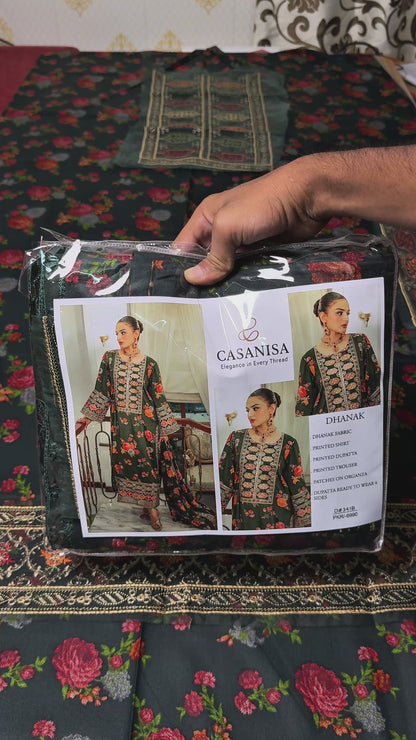 D-1 | UNSTITCHED 3PC DHANAK