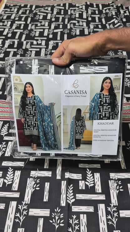 K-3 | UNSTITCHED 3PC KHADDAR