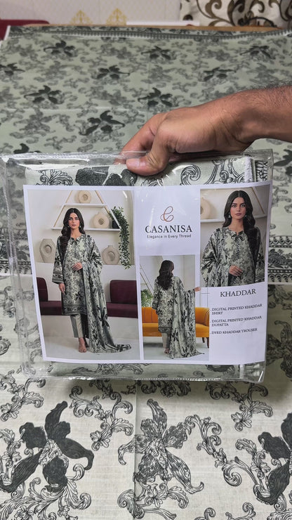 K-4 | UNSTITCHED 3PC KHADDAR