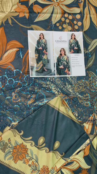 7-D | UNSTITCHED 3PC LINEN