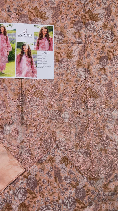 5-D | UNSTITCHED 3PC LINEN