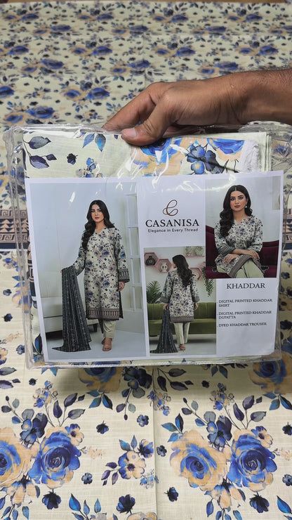 K-2 | UNSTITCHED 3PC KHADDAR